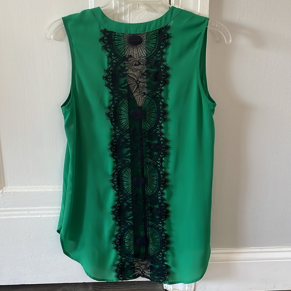 Pleione green blouse